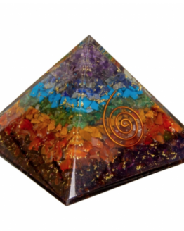 Chakra Orgone Resin Pyramid